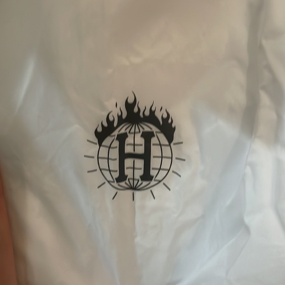HUF Thrasher Huf World-wide White Wind Breaker Jacket Size Medium - Picture 5 of 9